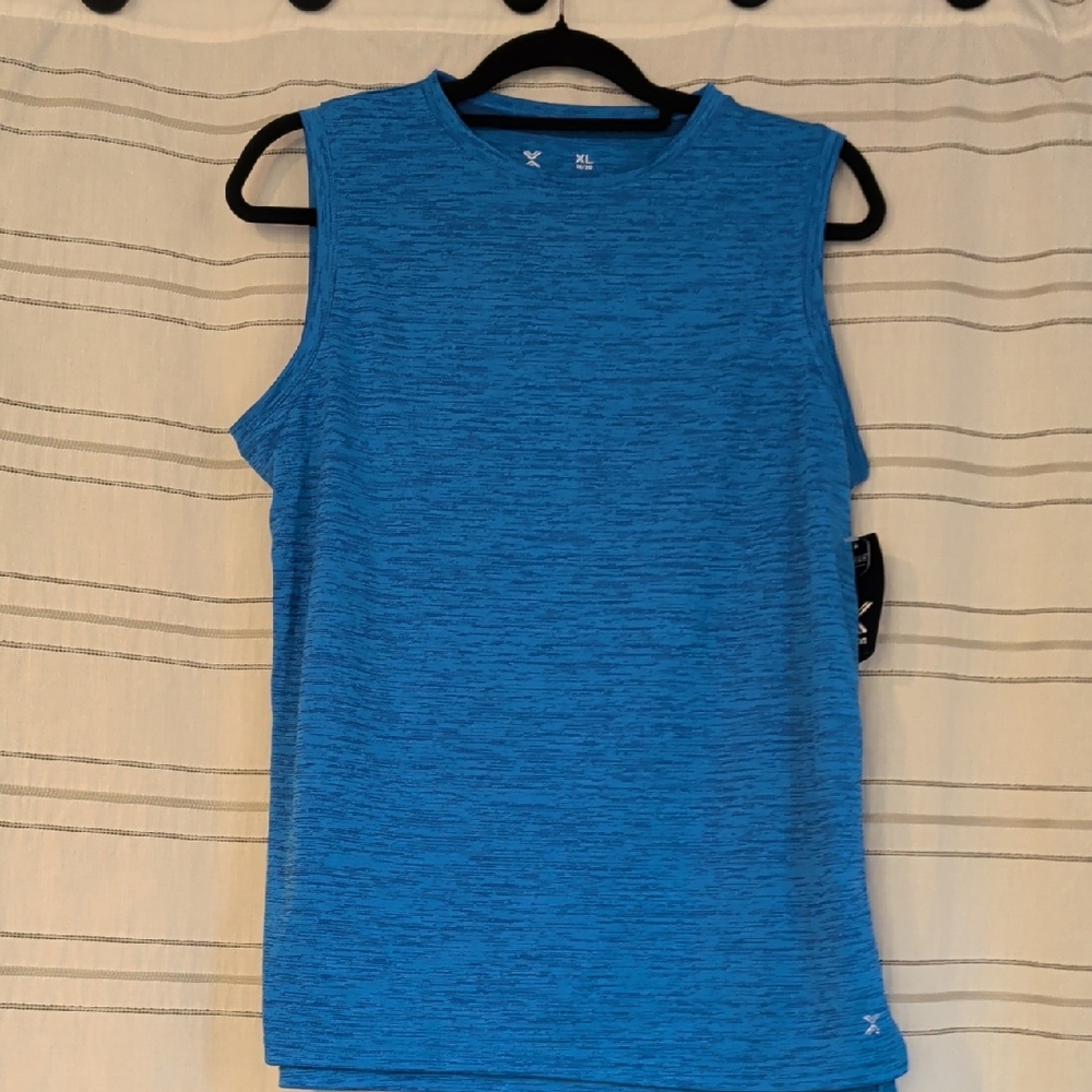 Xersion Quick-Dri Blue Athletic Top